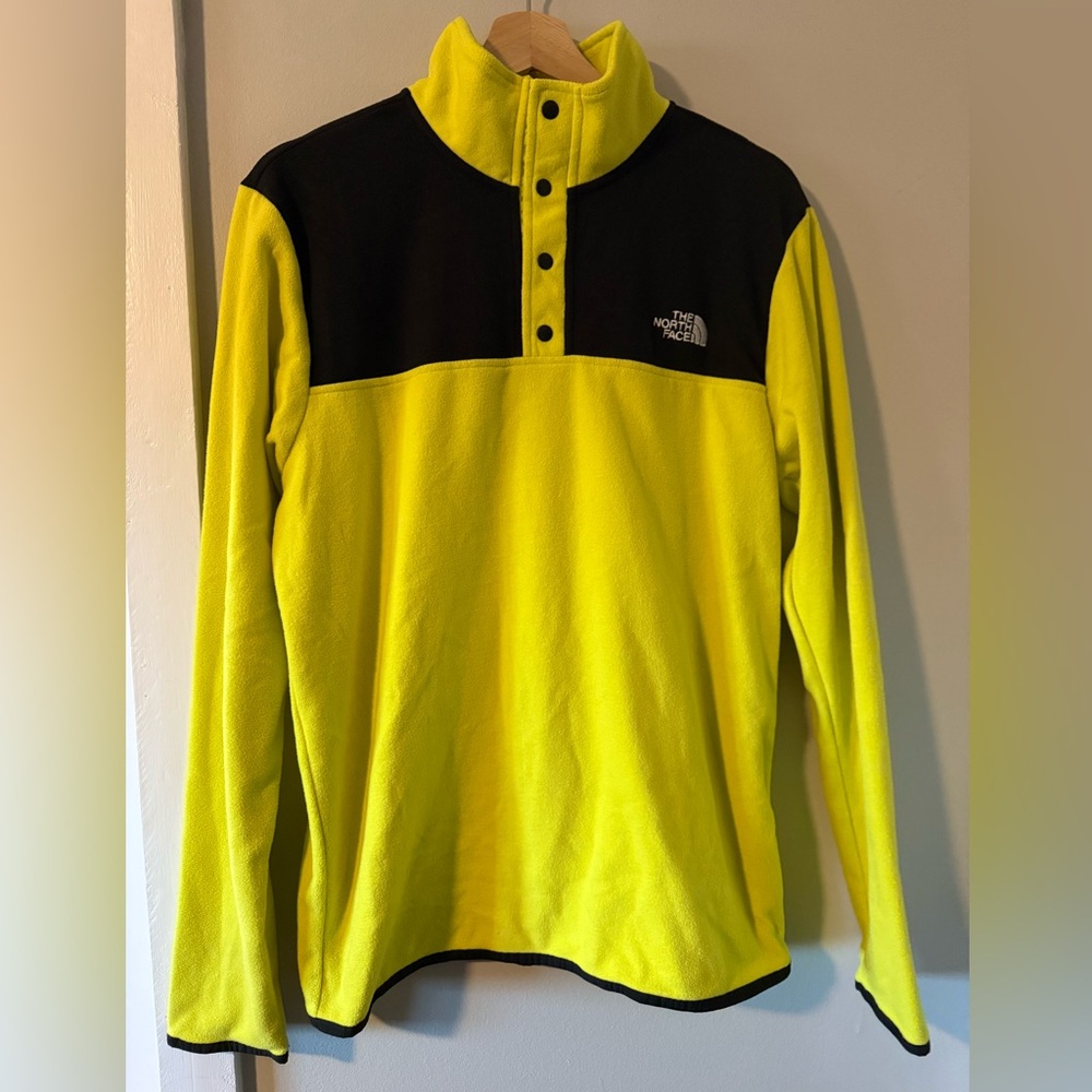 North Face Men’s Fleece, Neon Yellow, Medium